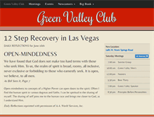Tablet Screenshot of greenvalleyclub.org